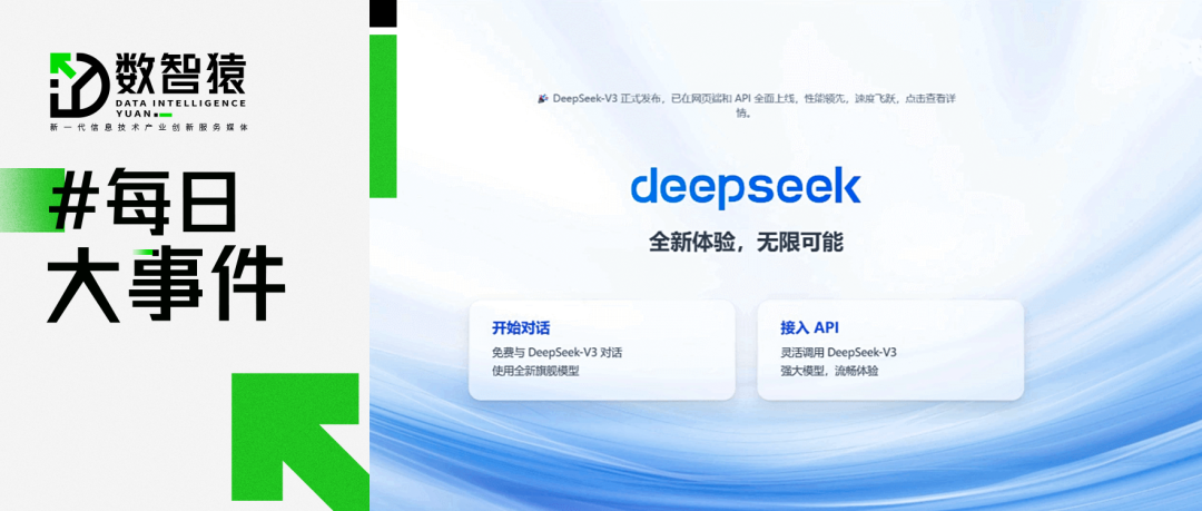 腾讯云上线DeepSeek模型API接口，率先支持联网搜索；OpenAI将在慕尼黑设立其首个德国子公司丨每日大事件