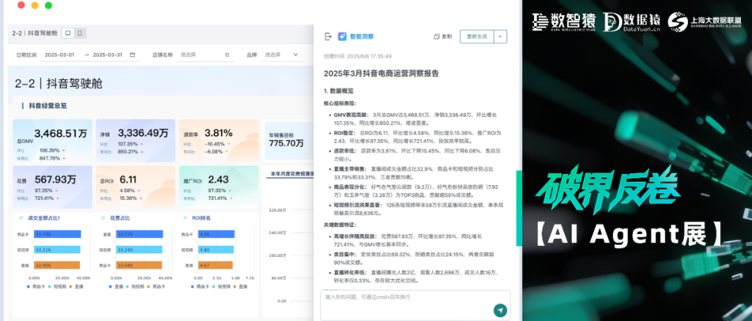 【AI Agent展】观远数据智能洞察Agent—— 让报表开口说话的数据决策智能体