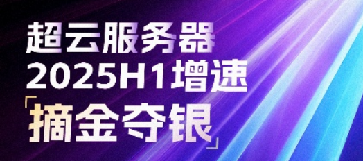 2025上半年中国服务器市场：AI驱动高速增长 超云“摘金夺银”领跑行业