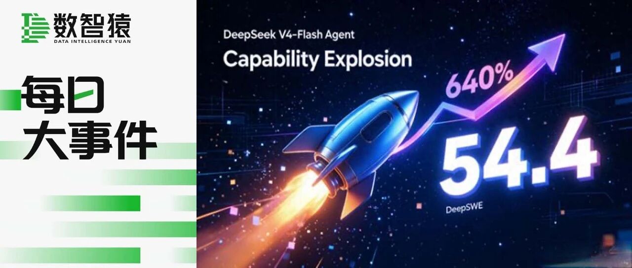 DeepSeek发布V4.1 Flash，性能全面超越V4 Pro | 每日大事件